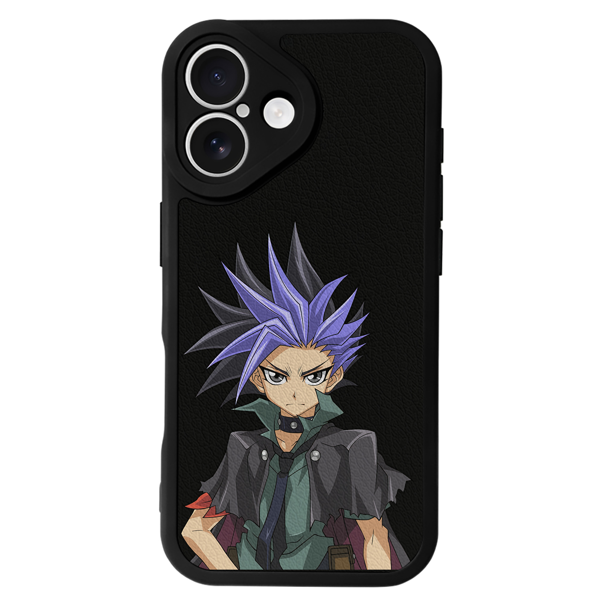 （画像用） 遊☆戯☆王 Yu-Gi-Oh! 【iPhone 16シリーズ対応】シリコンスマホケース（レザー調） 材質：シリコン